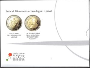 2023 Italia divisionale fondo specchio 10 valori