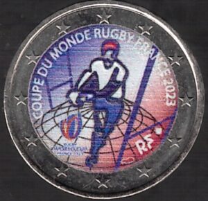 2023 Francia € 2 Rugby Colore