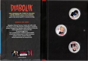2023 Italia € 5 Trittico Diabolik 3 x 5€ confezione unica - immagine 2