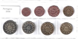 2008 Portogallo Serie annuale 8 valori FdC sfusi