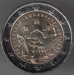 2024 Germania € 2 Costituzione 5 zecche