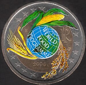 2004 Italia € 2 Programma Alimentare - seconda versione - Colore