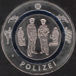 2024 Germania € 10 Polizia zecca casuale Bimetallico con polimero