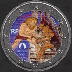 2024 Francia € 2 Olimpiadi Colore