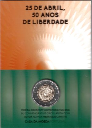 2024 Portogallo € 2 Rivoluzione Garofani in Card