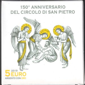 2019 Vaticano € 5 150° Circolo San Pietro Argento e Oro