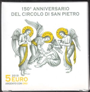 2019 Vaticano € 5 150° Circolo San Pietro Argento e Oro