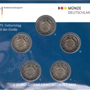 2023 Germania € 2 Carlo Magno 5 zecche Folder