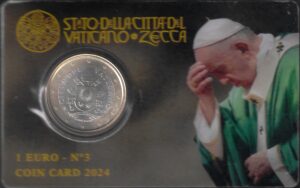 2024 Vaticano 1 € card n° 3