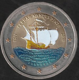 2011 Portogallo € 2 Mendes Pinto Colore