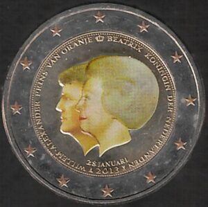 2013 Olanda € 2 Abdicazione Colore