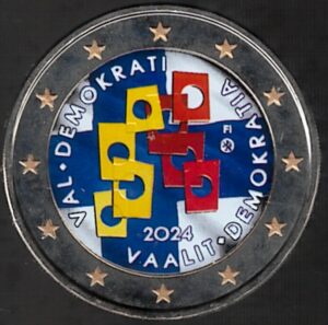 2024 Finlandia € 2 Elezioni e democrazia Colore