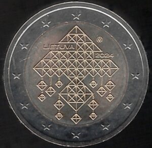 2024 Lituania € 2 Giardini di paglia