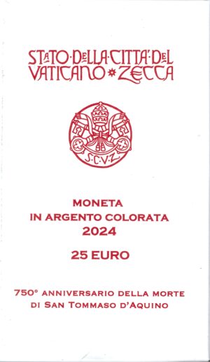 2024 Vaticano € 25 Tommaso D'Aquino