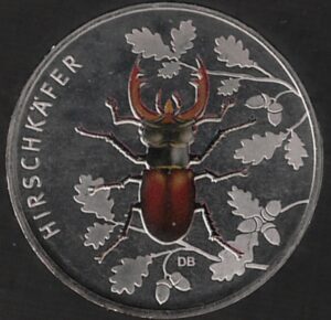 2024 Germania € 5 Insetti Cervo volante