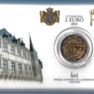 2012 Lussemburgo € 2 Guglielmo IV Card B.U.