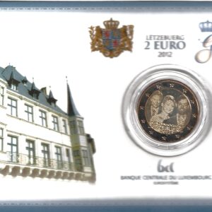 2012 Lussemburgo € 2 Matrimonio Card B.U.