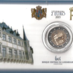 2015 Lussemburgo € 2 Ascesa al trono Card B.U.
