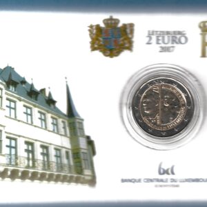 2017 Lussemburgo € 2 Guglielmo III Card B.U.