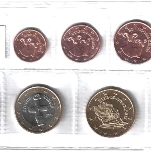 2024 Cipro Serie Annuale 8 valori sfusa