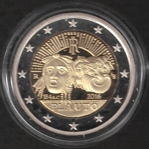 2016 Italia € 2 Plauto fondo specchio in capsula