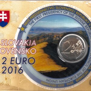 2016 Slovacchia € 2 Presidenza Semestrale UE Card