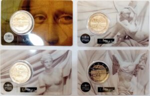 2025 Francia € 2 Museo del Louvre 1 card casuale