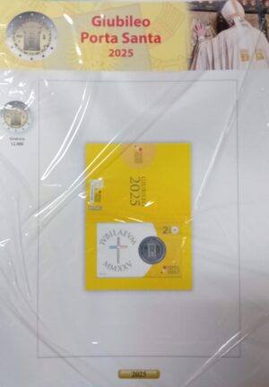 2025 Italia € 2 Coin card Giubileo Aggiornamento Abafil