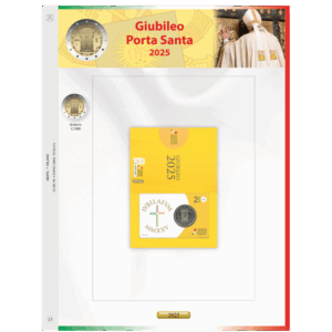 2025 Italia € 2 Coin card Giubileo Aggiornamento Abafil