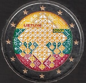 2024 Lituania € 2 Giardini di paglia Colore