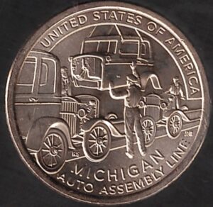 USA DOLLARO INNOVATORI 2025 Michigan zecca P