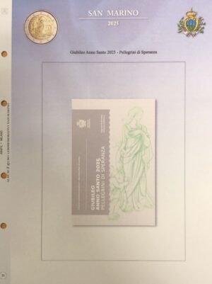 2025 San Marino € 2 Giubileo Aggiornamento Abafil