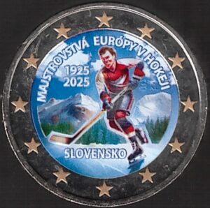2025 Slovacchia € 2 Hockey Colore