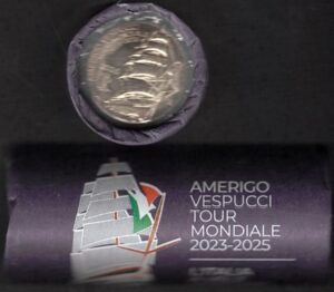 2025 Italia € 2 Vespucci Rotolino IPZS