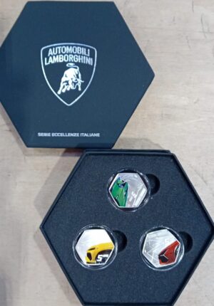 2025 Italia € 5 Trittico Lamborghini 3 x 5€ confezione unica