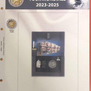 2025 Italia € 2 Coin card Vespucci Aggiornamento Abafil