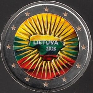 2025 Lituania € 2 Difesa nazionale Colore