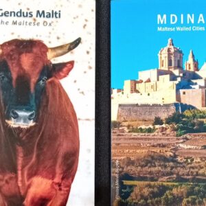 2025 Malta € 2 Bue e città di Mdina coppia in Coin Card