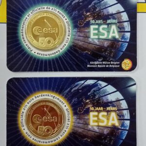 2025 Belgio € 2,50 ESA Card due versioni