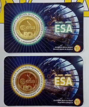 2025 Belgio € 2,50 ESA Card due versioni
