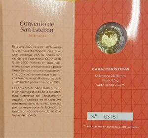 2025 Spagna € 2 Salamanca in blister Fondo Specchio - immagine 2