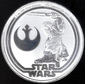 2025 Niue 1 oncia Star Wars - Luke Skywalker