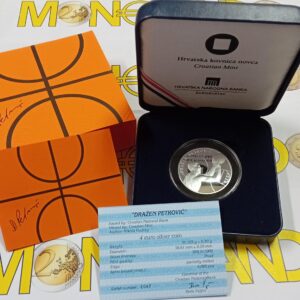 2024 Croazia 1 oncia 60° della nascita Drazen Petrovic  in cofanetto