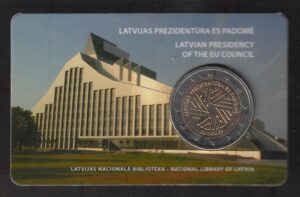 2015 Lettonia € 2 Presidenza Semestrale UE Card