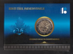 2017 Estonia € 2 Verso l'Indipendenza Card