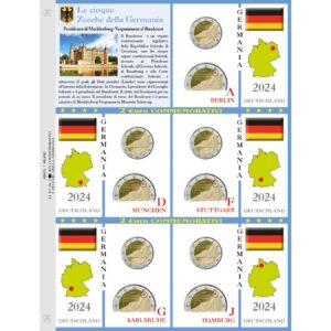 2024. Germania € 2 Mclemburgo 5 Zecche Aggiornamento Abafil