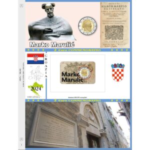 2024 Croazia € 2 Marulic in card Aggiornamento Abafil