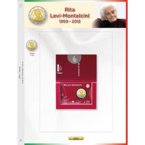2024 Italia € 2 Coin card Rita Levi Montalcini Aggiornamento Abafil