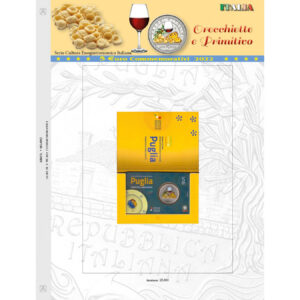 2022 Italia € 5 Puglia Primitivo e Orecchiette Aggiornamento Abafil
