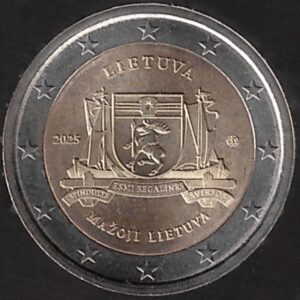 2025 Lituania € 2 Regione Mazoji
